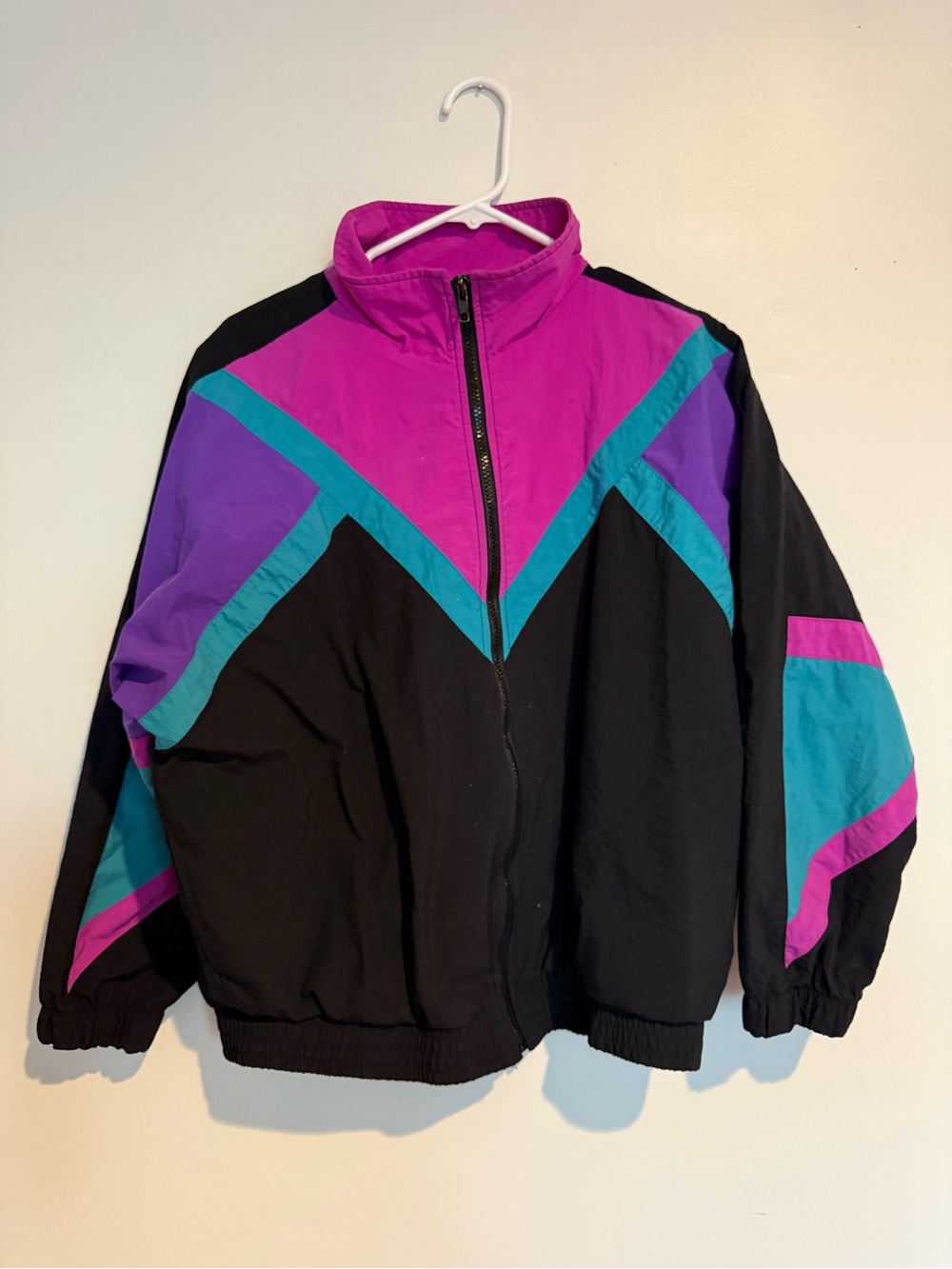 Vintage 1980’s Color Block Windbreaker